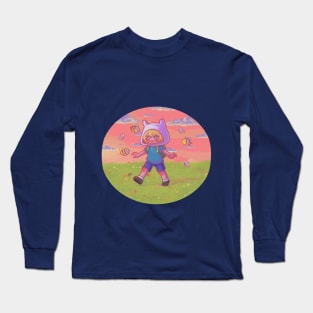 Chibi Finn -ADVENTURE TIME- Version  1 Long Sleeve T-Shirt